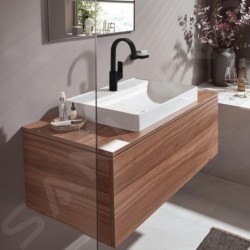 Hansgrohe Vivenis - Mitigeur de lavabo 210, avec vidage rotatif, EcoSmart, noir mat 75032670