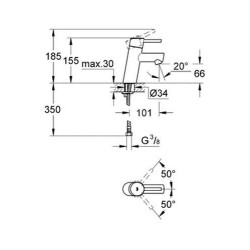 Grohe Concetto - Mitigeur de lavabo, chrome 3224010E