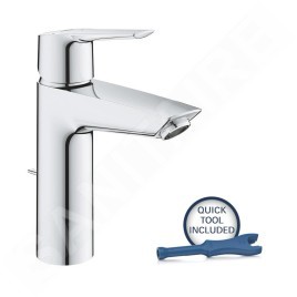 Grohe QuickFix Start - Mitigeur de lavabo avec vidage, démarrage à froid, chrome 23552002