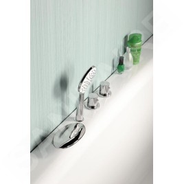 Sapho Robinetterie - Bec déverseur sur bord de baignoire, chrome 48B100
