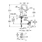 Grohe Start Flow - Mitigeur de lavabo avec vidage, chrome 23811000