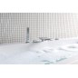 Sapho Robinetterie - Bec déverseur sur bord de baignoire, largeur 130 mm, chrome BD31451