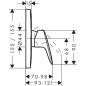 Hansgrohe Logis - Mitigeur de douche encastré, chrome 71605000 Hansgrohe Logis - Mitigeur de douche encastré, chrome 71605000