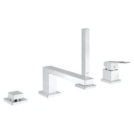 Grohe Eurocube - Mitigeur de baignoire sur bord de baignoire, 4 trous, chrome 19897001