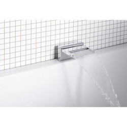 Sapho Robinetterie - Bec déverseur sur bord de baignoire, largeur 145 mm, cascade, chrome 5107