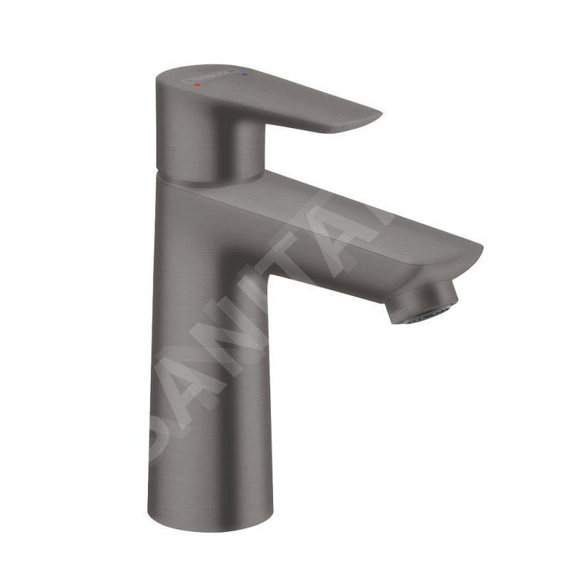 Hansgrohe Talis E - Mitigeur de lavabo avec tirette de vidage, noir chromé brossé 71710340