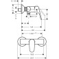 Hansgrohe Focus E2 - Mitigeur de douche, chrome 31960000 Hansgrohe Focus E2 - Mitigeur de douche, chrome 31960000