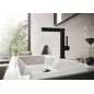 Hansgrohe Finoris - Mitigeur de lavabo 230, avec vidage Push-Open et  bec rotatif, noir mat 76060670