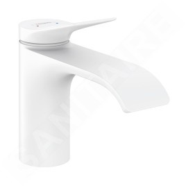 Hansgrohe Vivenis - Mitigeur de lavabo 80, EcoSmart, blanc mat 75012700