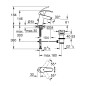Grohe Eurosmart - Mitigeur de lavabo avec tirette, chrome 23456002