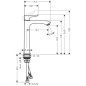 Hansgrohe Metris New - Mitigeur de lavabo 200, chrome 31185000