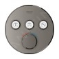 Grohe Grohtherm SmartControl - Mitigeur thermostatique encastré de douche, 3 sorties, Hard Graphite brossé 29121AL0 Grohe Grohtherm SmartControl - Mitigeur thermostatique encastré de douche, 3 sorties, Hard Graphite brossé 29121AL0