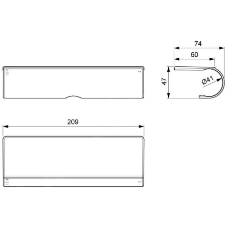 Ideal Standard CeraTherm - Tablette pour mitigeur de douche, chrome A7215AA