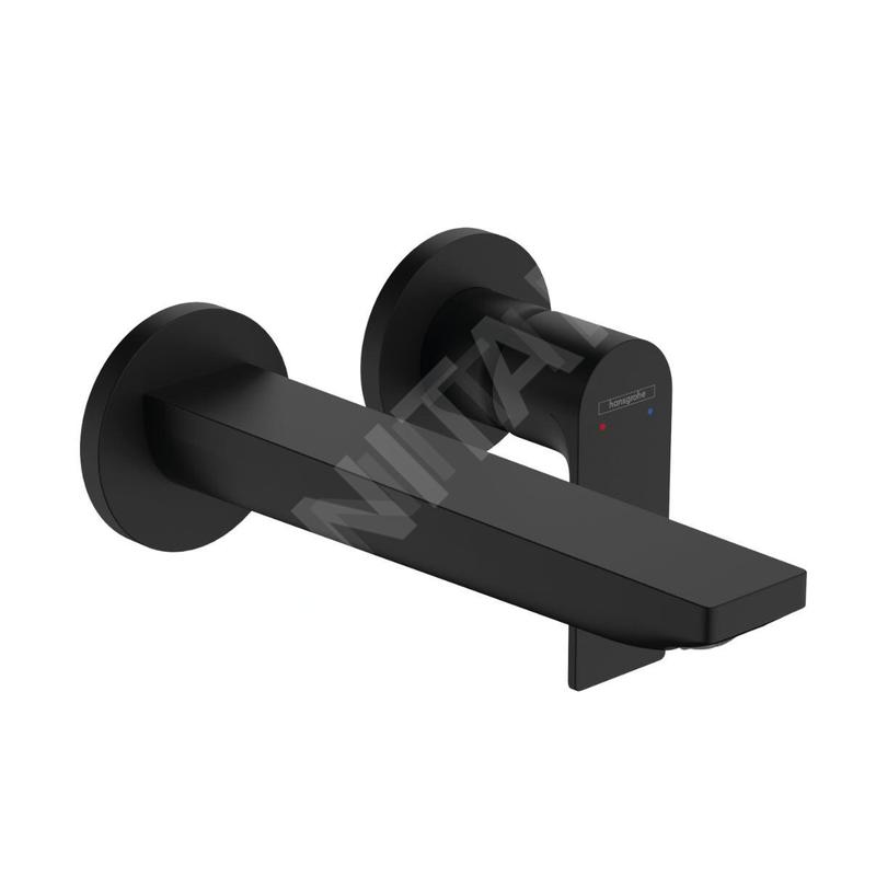 Hansgrohe Rebris E - Mitigeur de lavabo encastré, 2 trous, noir mat 72568670