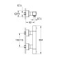 Grohe Grohtherm Cube - Mitigeur de douche thermostatique, chrome 34509000