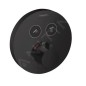 Hansgrohe Shower Select - Mitigeur thermostatique encastré pour 2 appareils, noir mat 15743670 Hansgrohe Shower Select - Mitigeur thermostatique encastré pour 2 appareils, noir mat 15743670