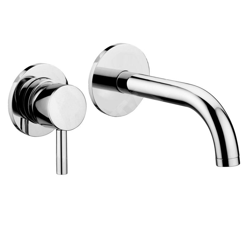 Paffoni Stick - Mitigeur de lavabo encastré avec corps d’encastrement, installation 2 trous, chrome SK006CR70