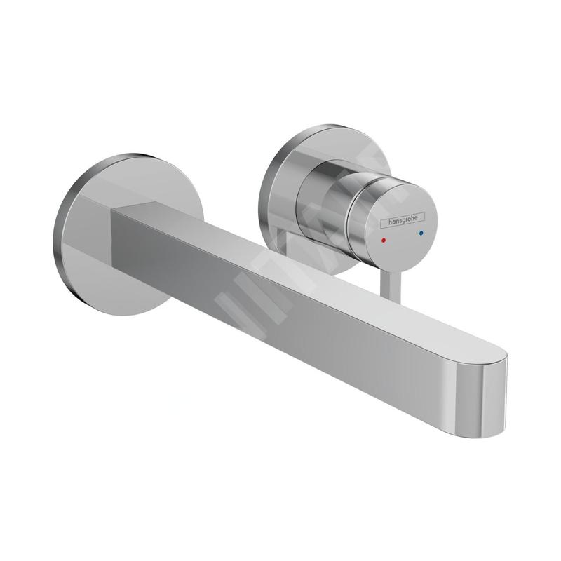 Hansgrohe Finoris - Mitigeur de lavabo encastré, installation 2 trous, EcoSmart, chrome 76050000