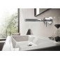 Hansgrohe Finoris - Mitigeur de lavabo encastré, installation 2 trous, EcoSmart, chrome 76050000