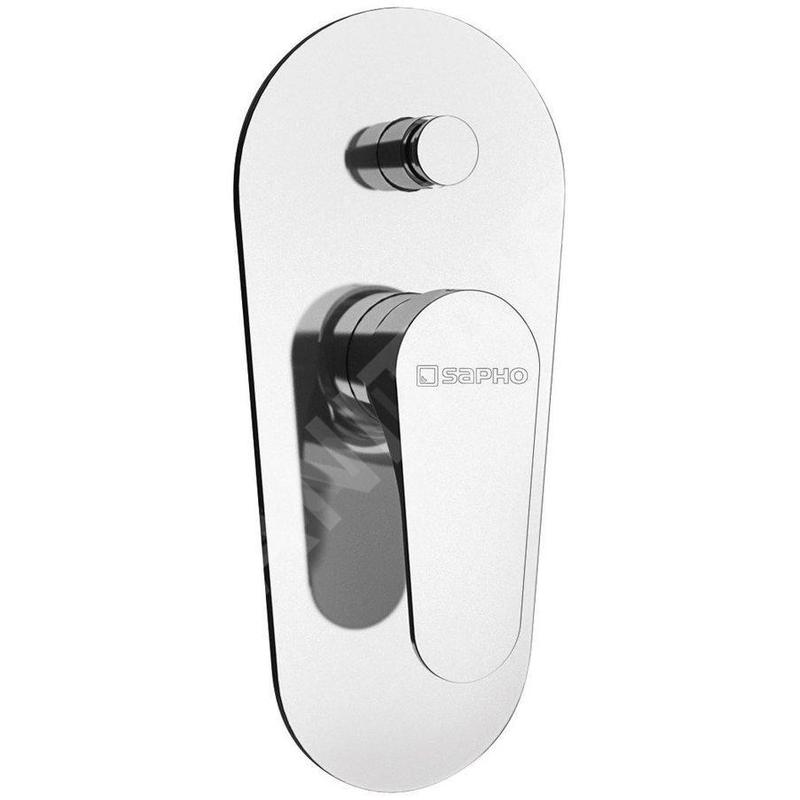 Sapho Corneli - Mitigeur encastré de douche avec corps d'encastrement, 2 sorties, chrome CE42