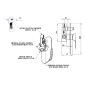 Sapho Corneli - Mitigeur encastré de douche avec corps d'encastrement, 2 sorties, chrome CE42