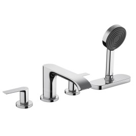 Hansgrohe Vivenis - Mitigeur sur le bord de baignoire, installation 4 trous, Sbox, chrome 75444000