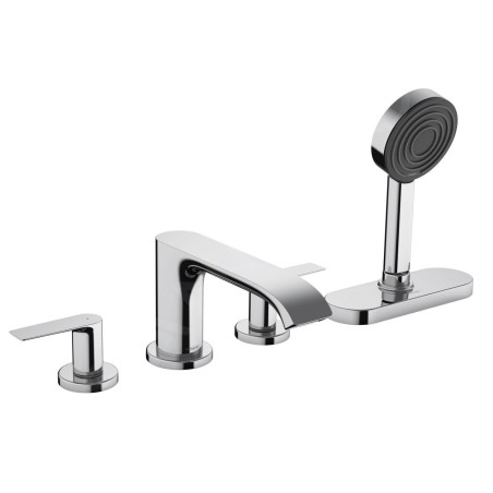 Hansgrohe Vivenis - Mitigeur sur le bord de baignoire, installation 4 trous, Sbox, chrome 75444000