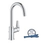 Grohe Start Edge - Mitigeur de lavabo avec bec rotatif et vidage, chrome 24201001