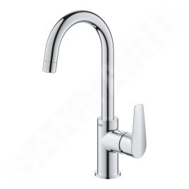 Grohe Start Edge - Mitigeur de lavabo avec bec rotatif et vidage, chrome 24201001