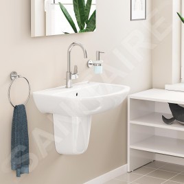Grohe Start Edge - Mitigeur de lavabo avec bec rotatif et vidage, chrome 24201001
