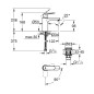 Grohe Eurosmart Cosmopolitan - Mitigeur de lavabo avec tirette Push-Open, chrome 23928000