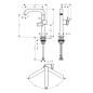 Hansgrohe Tecturis S - Mitigeur de lavabo avec vidage Push-Open, CoolStart, EcoSmart, chrome 73364000