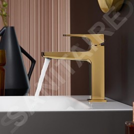 Hansgrohe Metropol - Mitigeur de lavabo avec bonde Push-Open, aspect doré poli 32507990