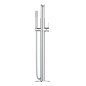Grohe Lineare - Mitigeur de baignoire pour montage au sol, chrome 23792001 Grohe Lineare - Mitigeur de baignoire pour montage au sol, chrome 23792001