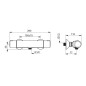Hansa Micra - Mitigeur thermostatique mural de douche, chrome 58150171 Hansa Micra - Mitigeur thermostatique mural de douche, chrome 58150171