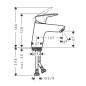 Hansgrohe Logis - Mitigeur de lavabo, CoolStart, noir mat 71073670