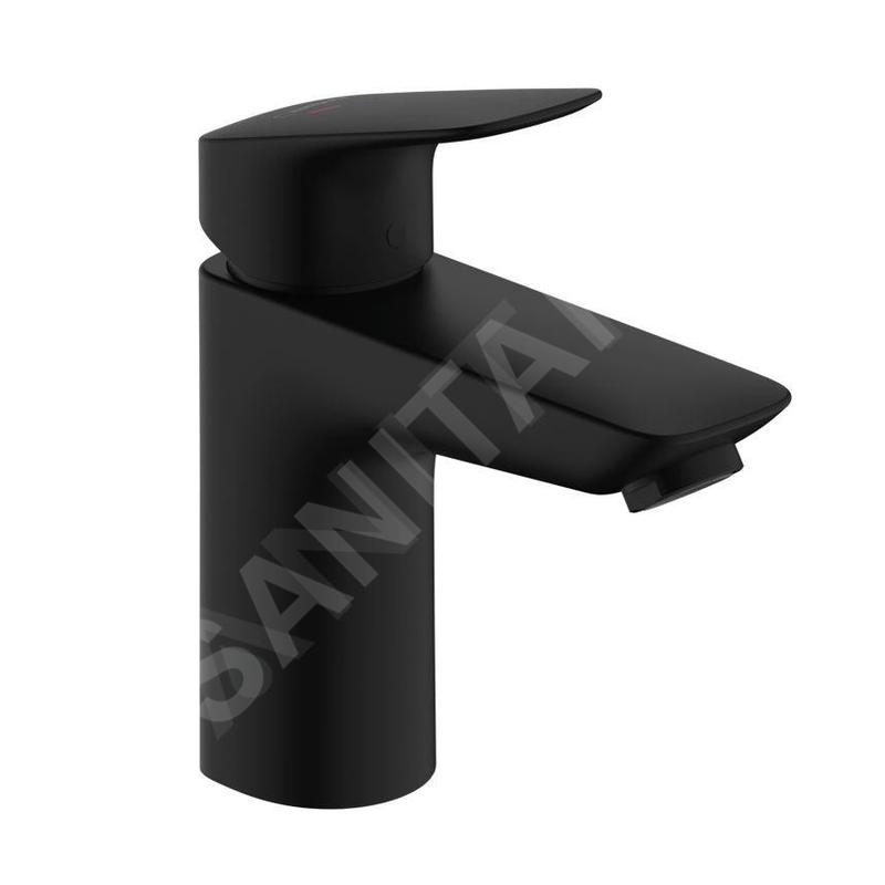 Hansgrohe Logis - Mitigeur de lavabo avec vidage, CoolStart, EcoSmart, noir mat 71102670