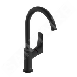 Hansgrohe Logis - Mitigeur de lavabo avec vidage, EcoSmart, noir mat 71130670