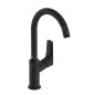 Hansgrohe Logis - Mitigeur de lavabo avec vidage, EcoSmart, noir mat 71130670