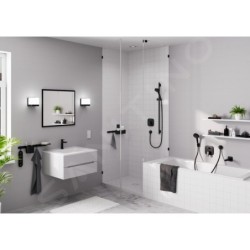 Hansgrohe Logis - Mitigeur de lavabo avec vidage, CoolStart, EcoSmart, noir mat 71254670