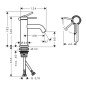 Hansgrohe Tecturis S - Mitigeur de lavabo, CoolStart, EcoSmart, noir mat 73301670