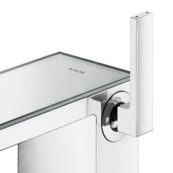 Axor MyEdition - Mitigeur de lavabo, avec garniture de vidage Push-Open, chrome/verre mirroir 47020000