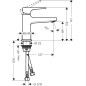 Hansgrohe Metropol - Mitigeur de lavabo avec bonde Push-Open, noir mat 32500670