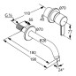 Kludi Zenta - Mitigeur de lavabo encastré, 2 trous, chrome 382440575