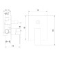 Sapho Latus - Mitigeur encastré de douche, 2 sorties, chrome 1102-42 Sapho Latus - Mitigeur encastré de douche, 2 sorties, chrome 1102-42