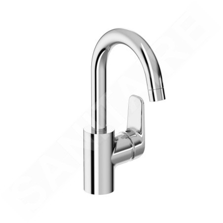 Ideal Standard CeraFlex - Mitigeur de lavabo avec bec pivotant, chrome B1716AA
