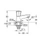 Grohe Costa L - Robinet sur plage, chrome 20404001