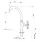 Sapho Antea - Robinet de lavabo, chrome 315