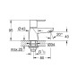 Grohe BauEdge - Robinet de lavabo pour eau froide, chrome 20421000