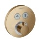 Hansgrohe Shower Select - Mitigeur thermostatique encastré, 2 sorties, bronze brossé 15743140 Hansgrohe Shower Select - Mitigeur thermostatique encastré, 2 sorties, bronze brossé 15743140